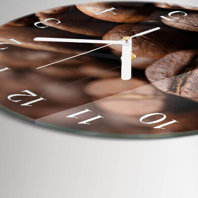 Horloge ronde Café en grains