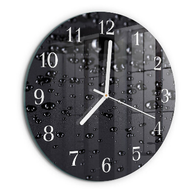 Horloge ronde Gouttes