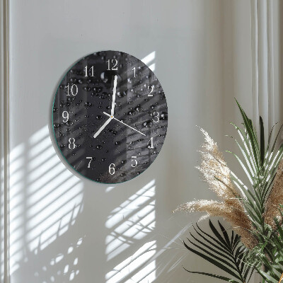 Horloge ronde Gouttes