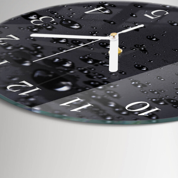 Horloge ronde Gouttes