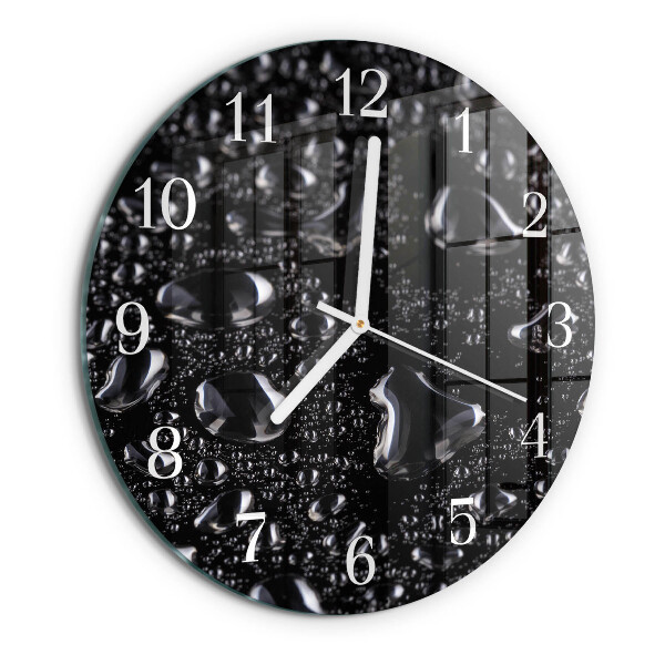 Horloge ronde Gouttes