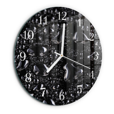 Horloge ronde Gouttes