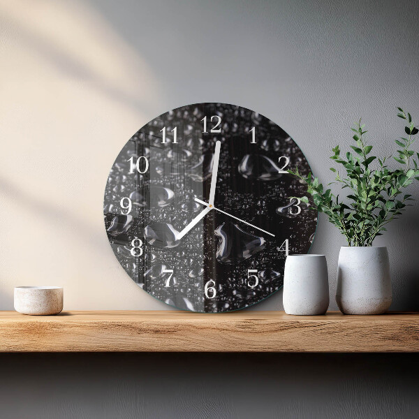 Horloge ronde Gouttes