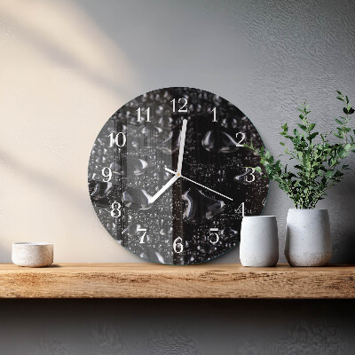 Horloge ronde Gouttes