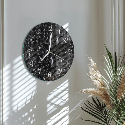 Horloge ronde Gouttes