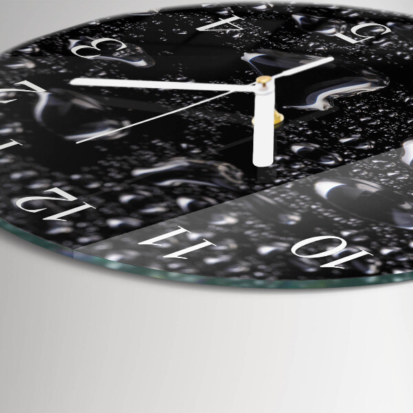 Horloge ronde Gouttes