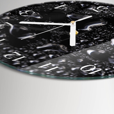Horloge ronde Gouttes