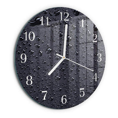 Horloge ronde Gouttes