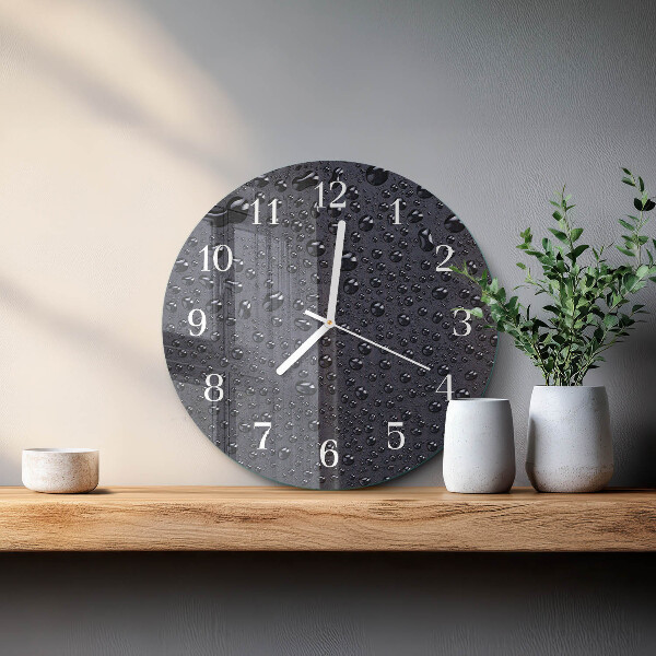 Horloge ronde Gouttes