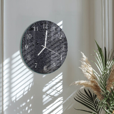 Horloge ronde Gouttes