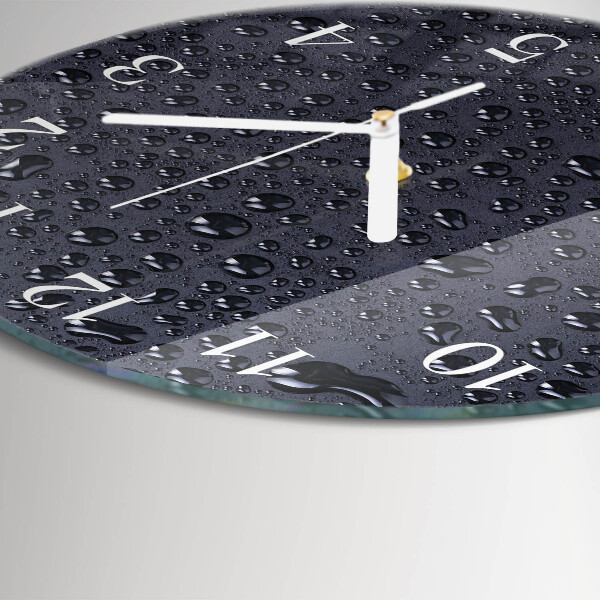 Horloge ronde Gouttes