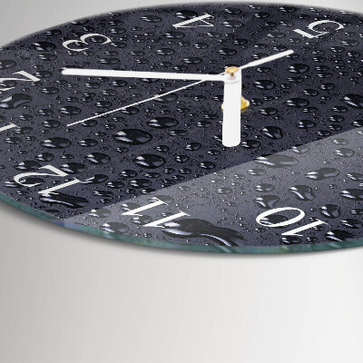 Horloge ronde Gouttes