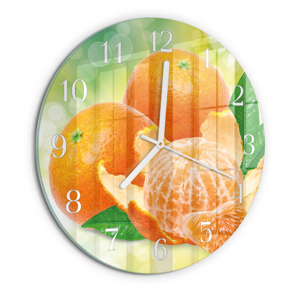 Horloge ronde Oranges