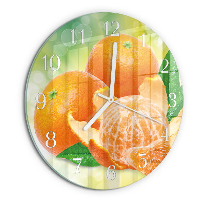Horloge ronde Oranges