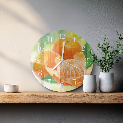 Horloge ronde Oranges