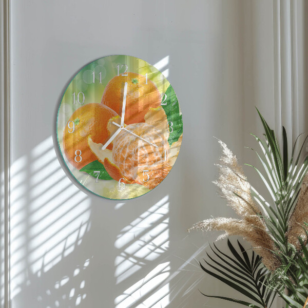 Horloge ronde Oranges
