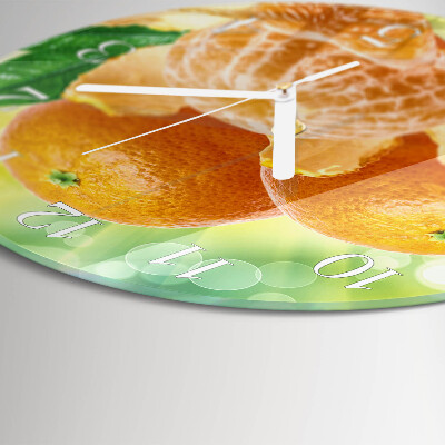 Horloge ronde Oranges