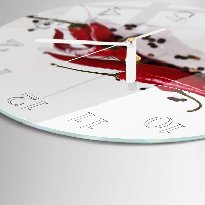 Horloge ronde piments