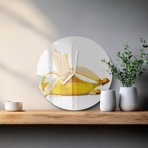 Horloge ronde Bananes