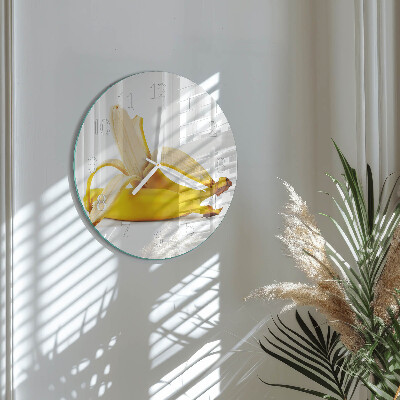 Horloge ronde Bananes
