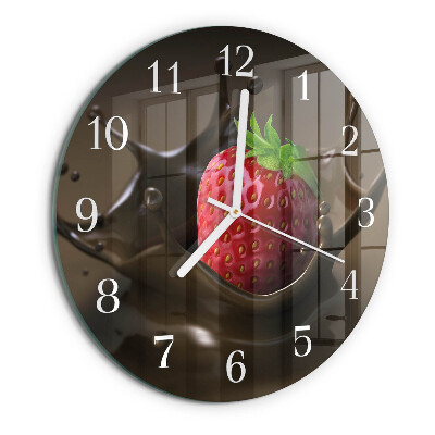 Horloge ronde Chocolat