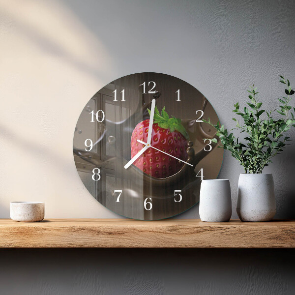 Horloge ronde Chocolat