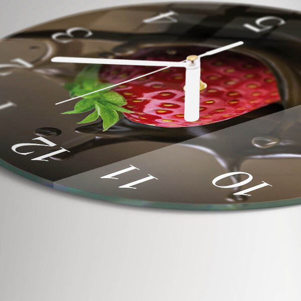 Horloge ronde Chocolat