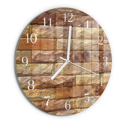 Horloge ronde Brique