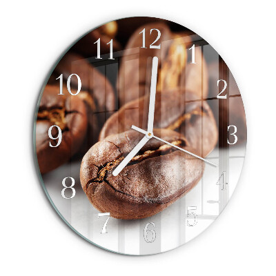 Horloge ronde Café en grains