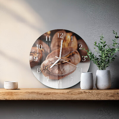 Horloge ronde Café en grains