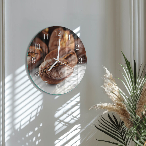 Horloge ronde Café en grains