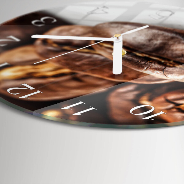 Horloge ronde Café en grains