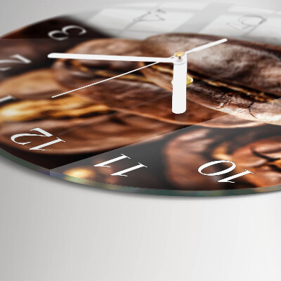Horloge ronde Café en grains