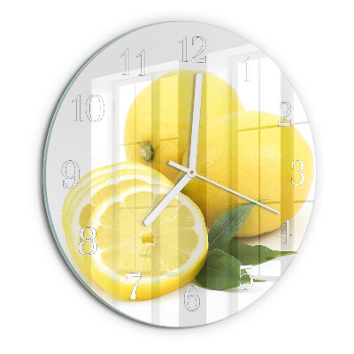 Horloge ronde Citrons
