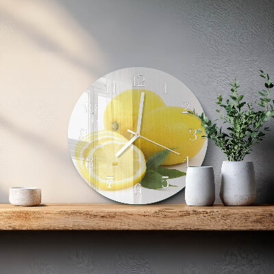 Horloge ronde Citrons