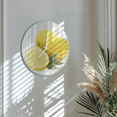 Horloge ronde Citrons