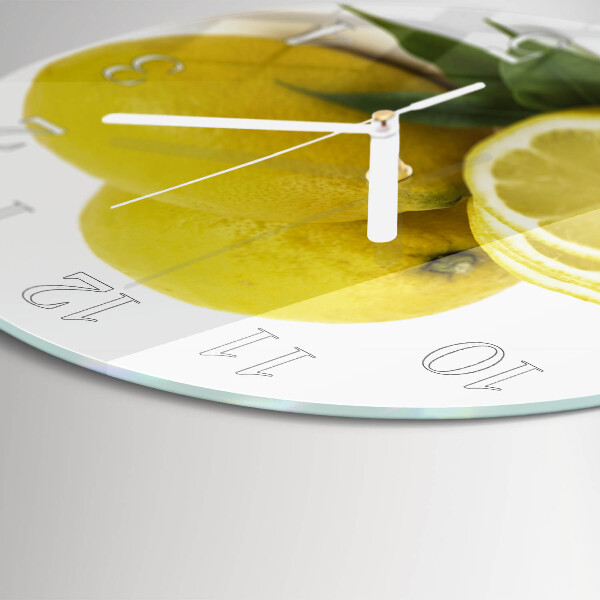 Horloge ronde Citrons