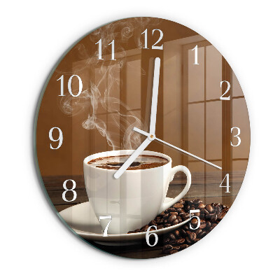 Horloge ronde Café