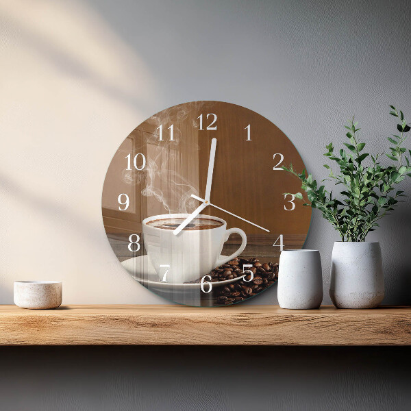 Horloge ronde Café
