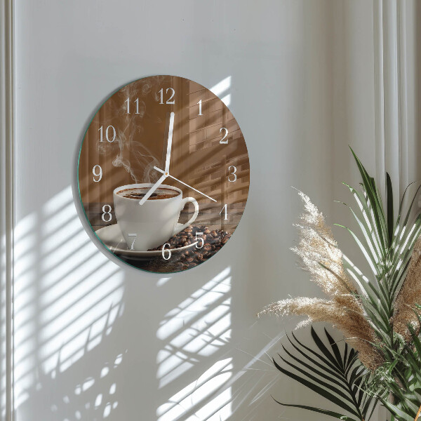 Horloge ronde Café
