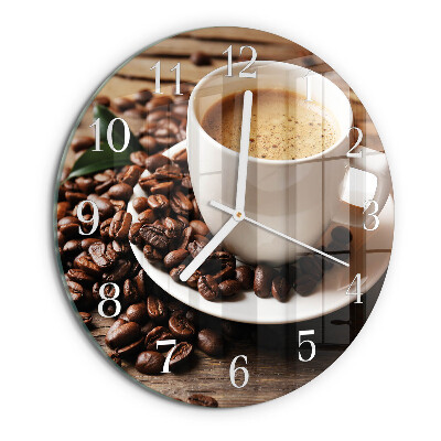 Horloge ronde Café