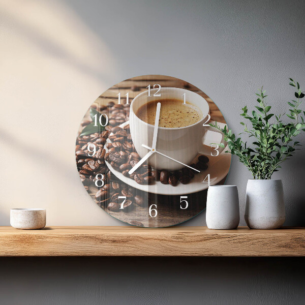 Horloge ronde Café