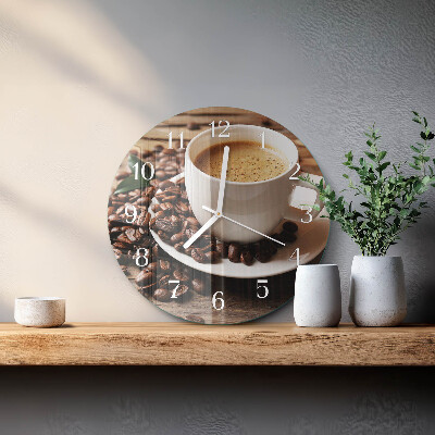 Horloge ronde Café