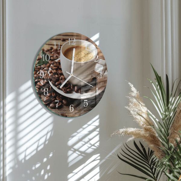 Horloge ronde Café