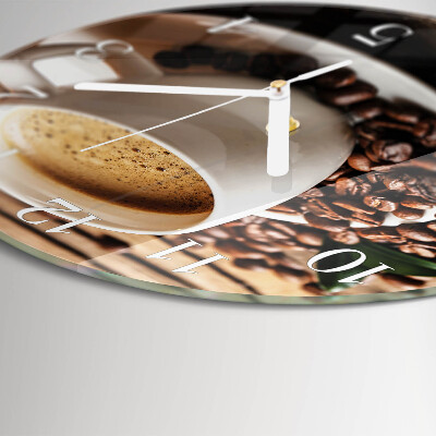 Horloge ronde Café