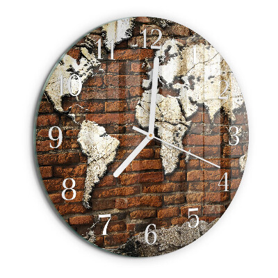 Horloge ronde Continents