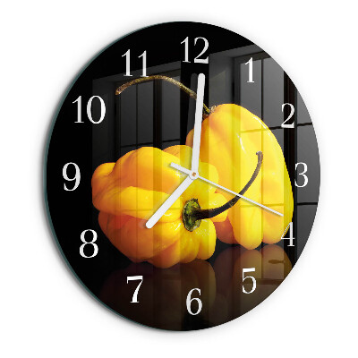 Horloge ronde Poivre