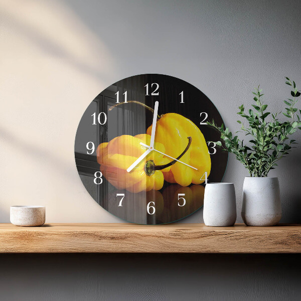 Horloge ronde Poivre