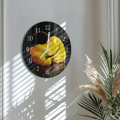 Horloge ronde Poivre