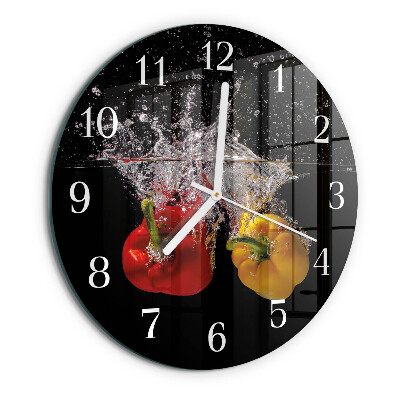 Horloge ronde Poivre